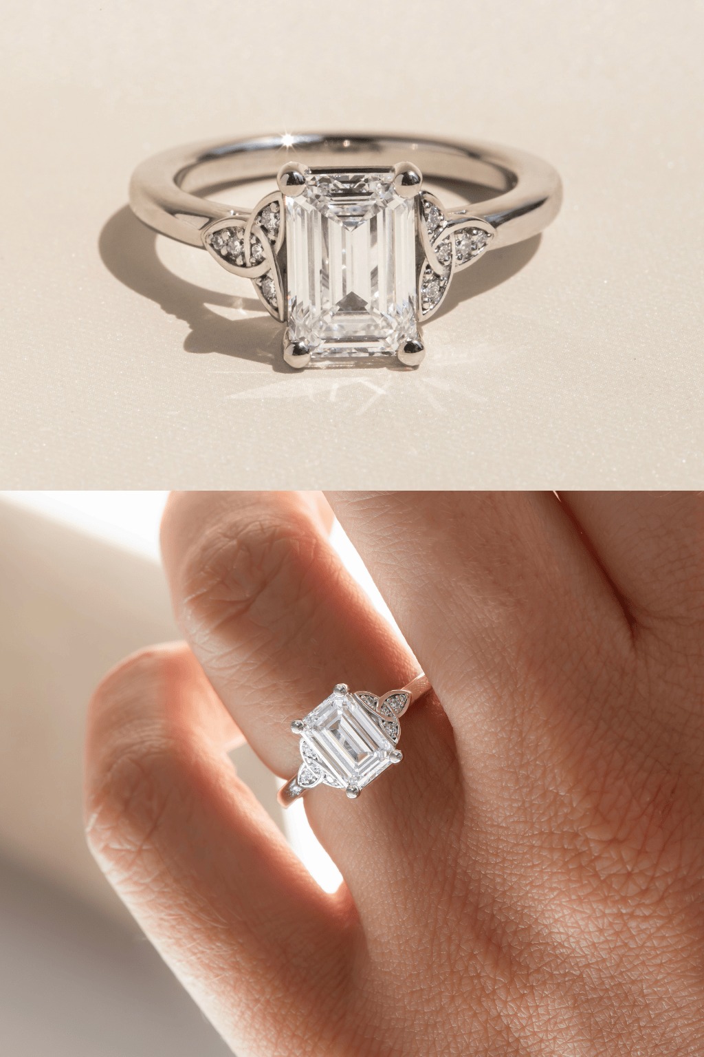 Vintage Emerald Engagement Ring