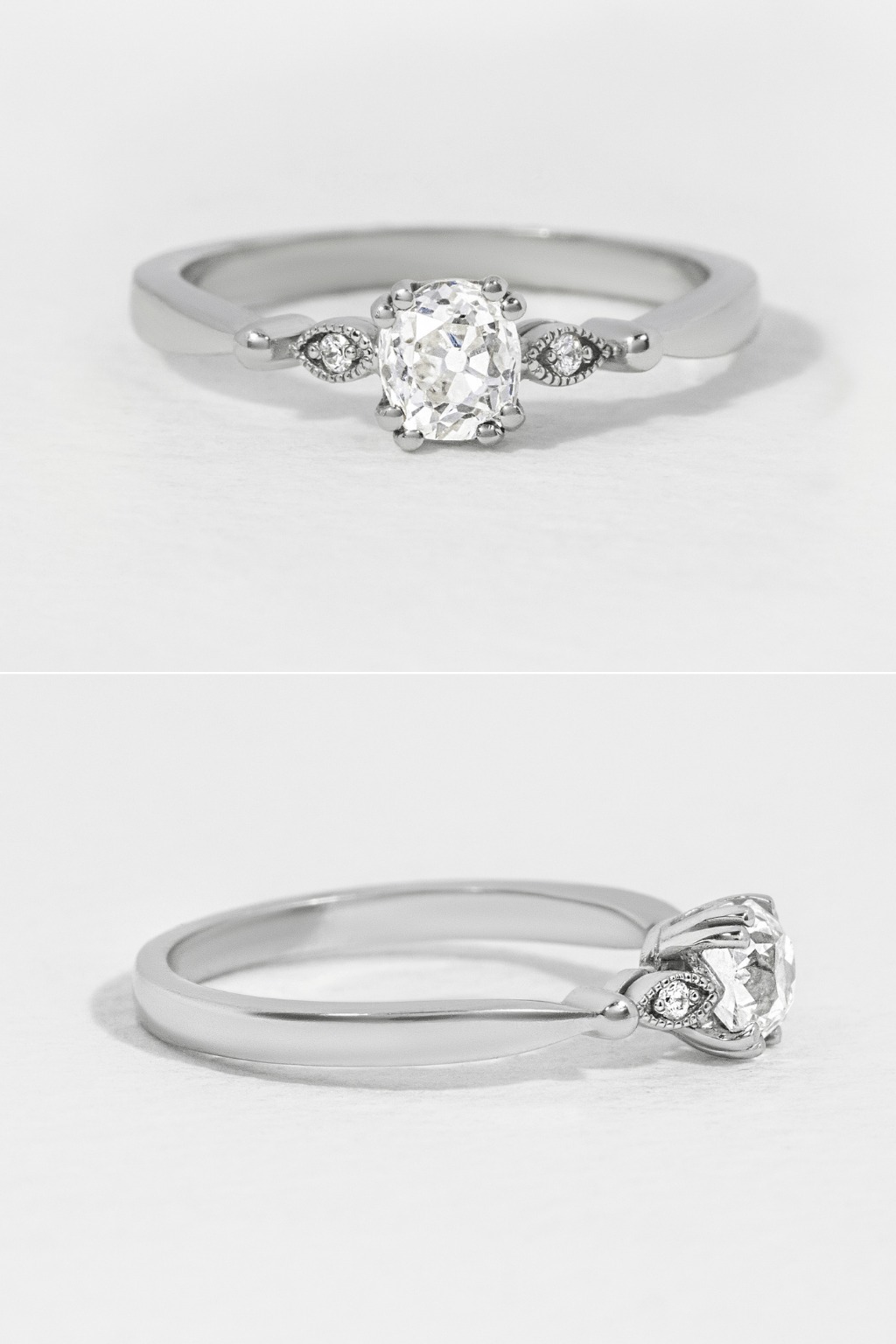 Vintage White Gold Engagement Ring