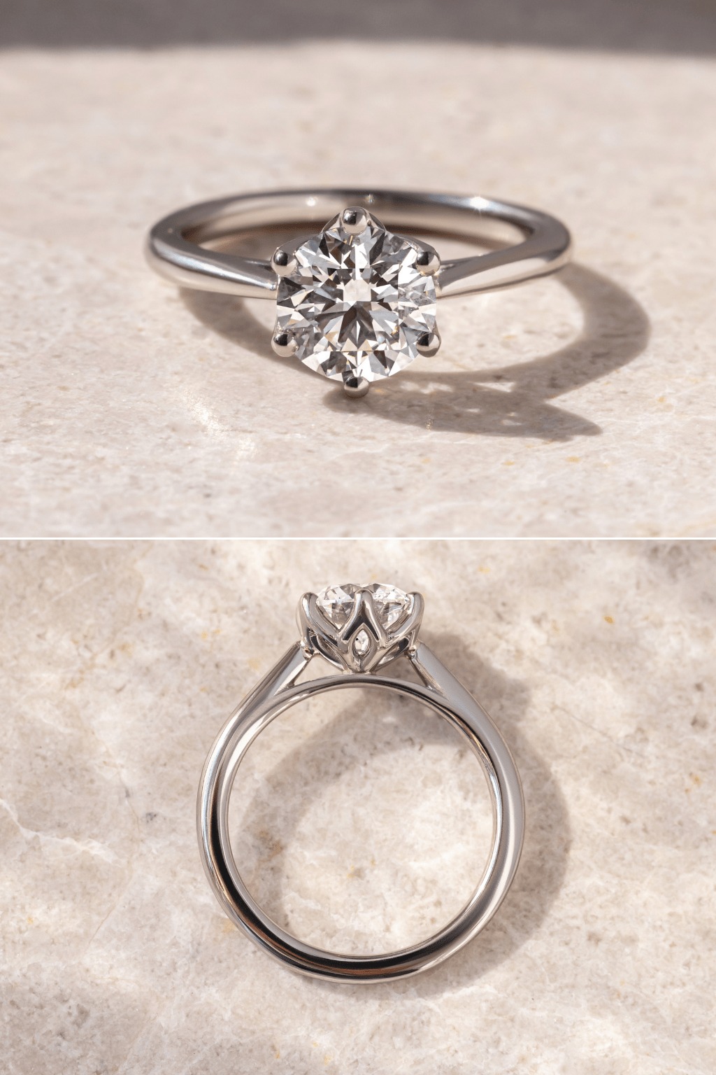 White Gold Solitaire Engagement Ring