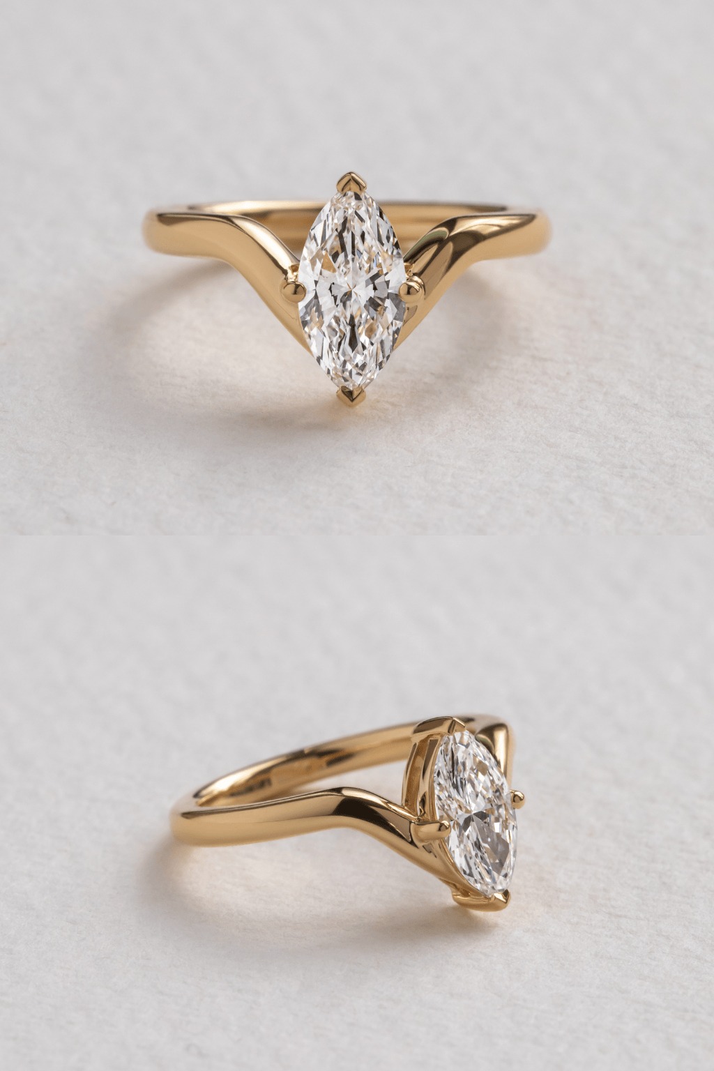 Yellow Gold Solitaire Engagement Ring