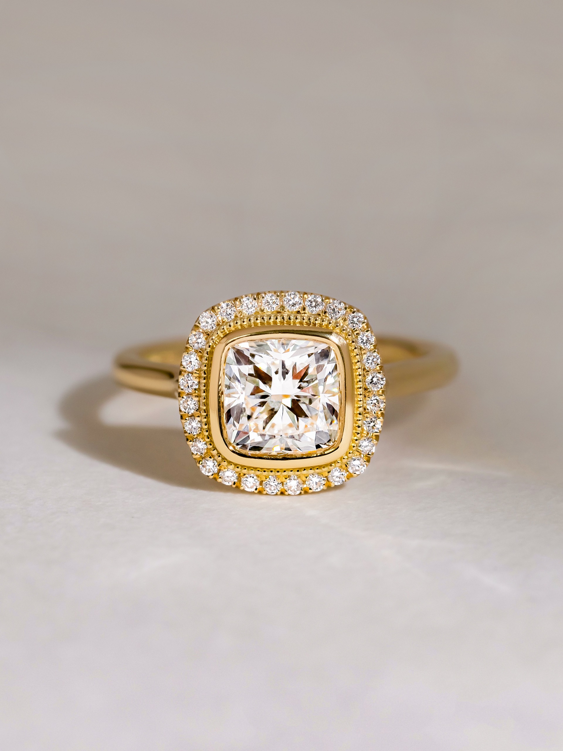 Cushion Cut Diamond Ring