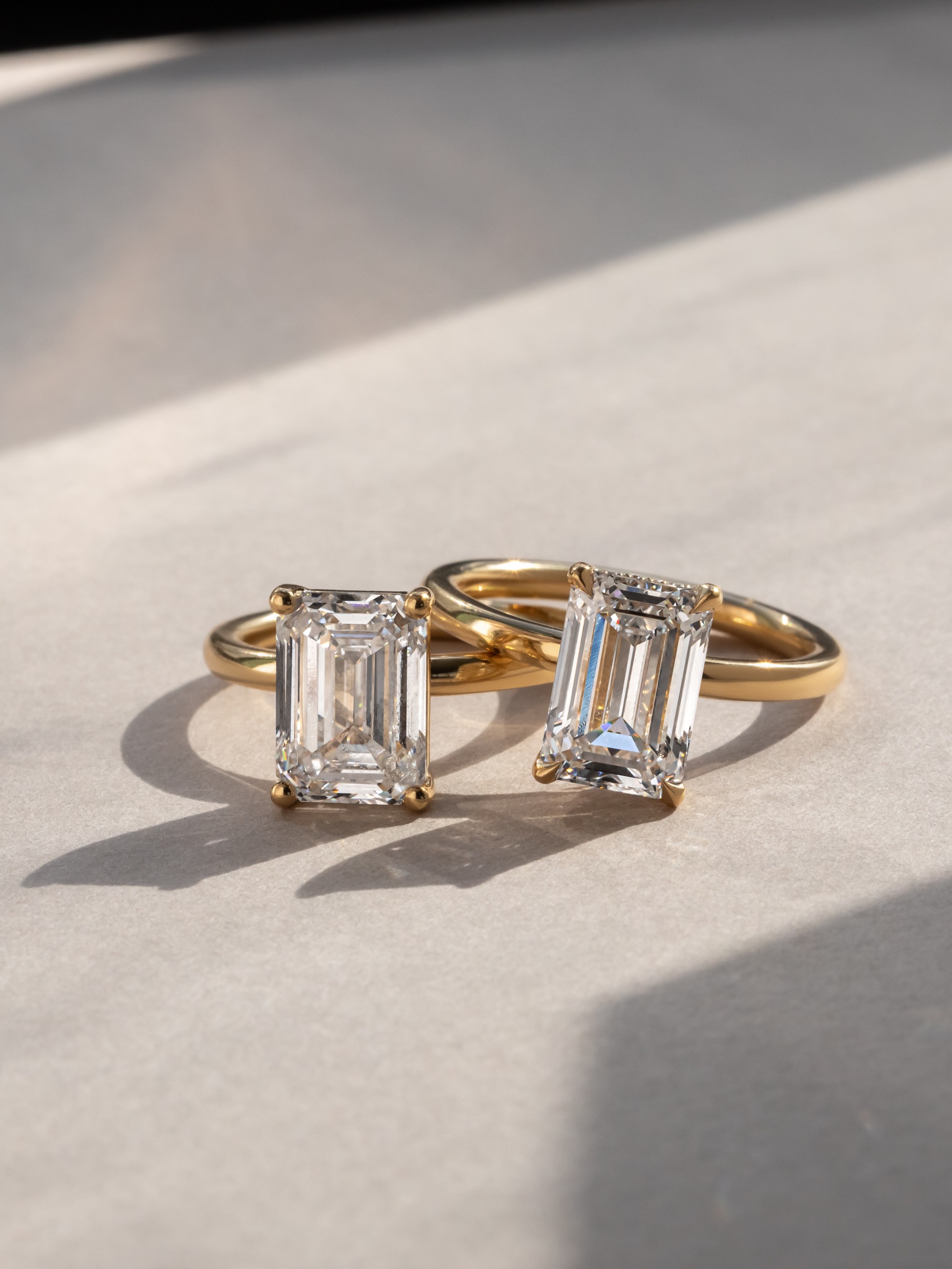 Emerald Cut Diamonds Ring