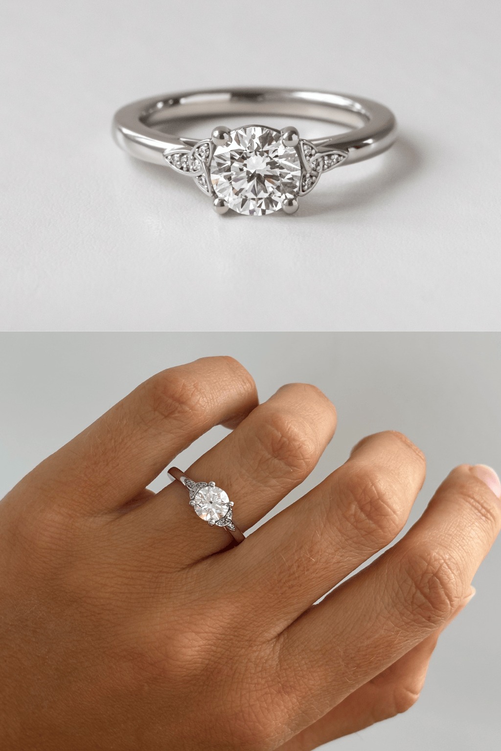 Platinum Celtic Engagement Ring