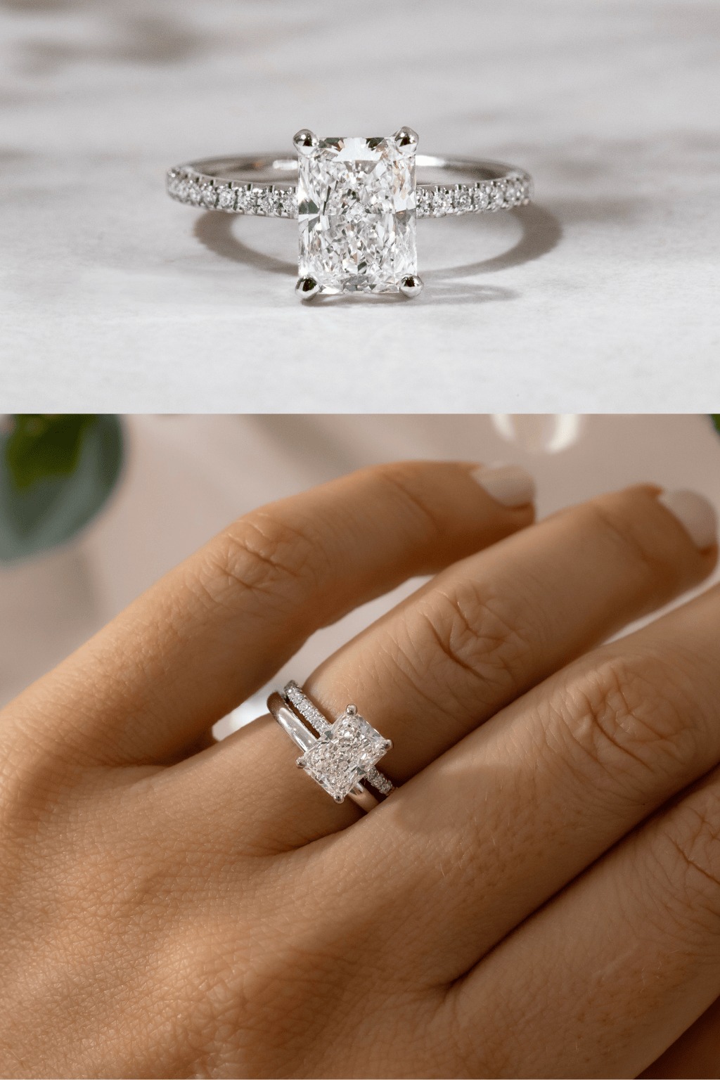 White Gold Diamond Engagement Ring