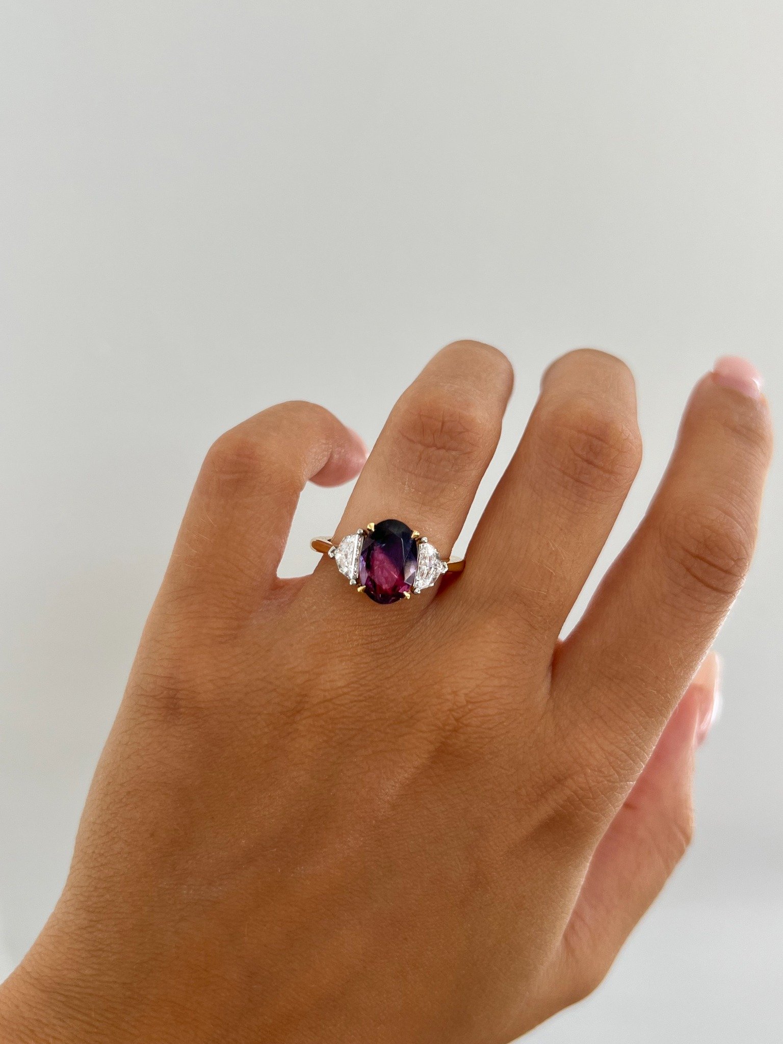 Purple Sapphire engagement rings