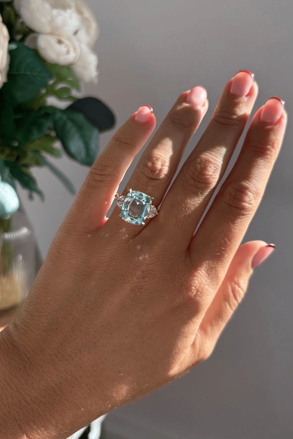 Aquamarine Engagement ring