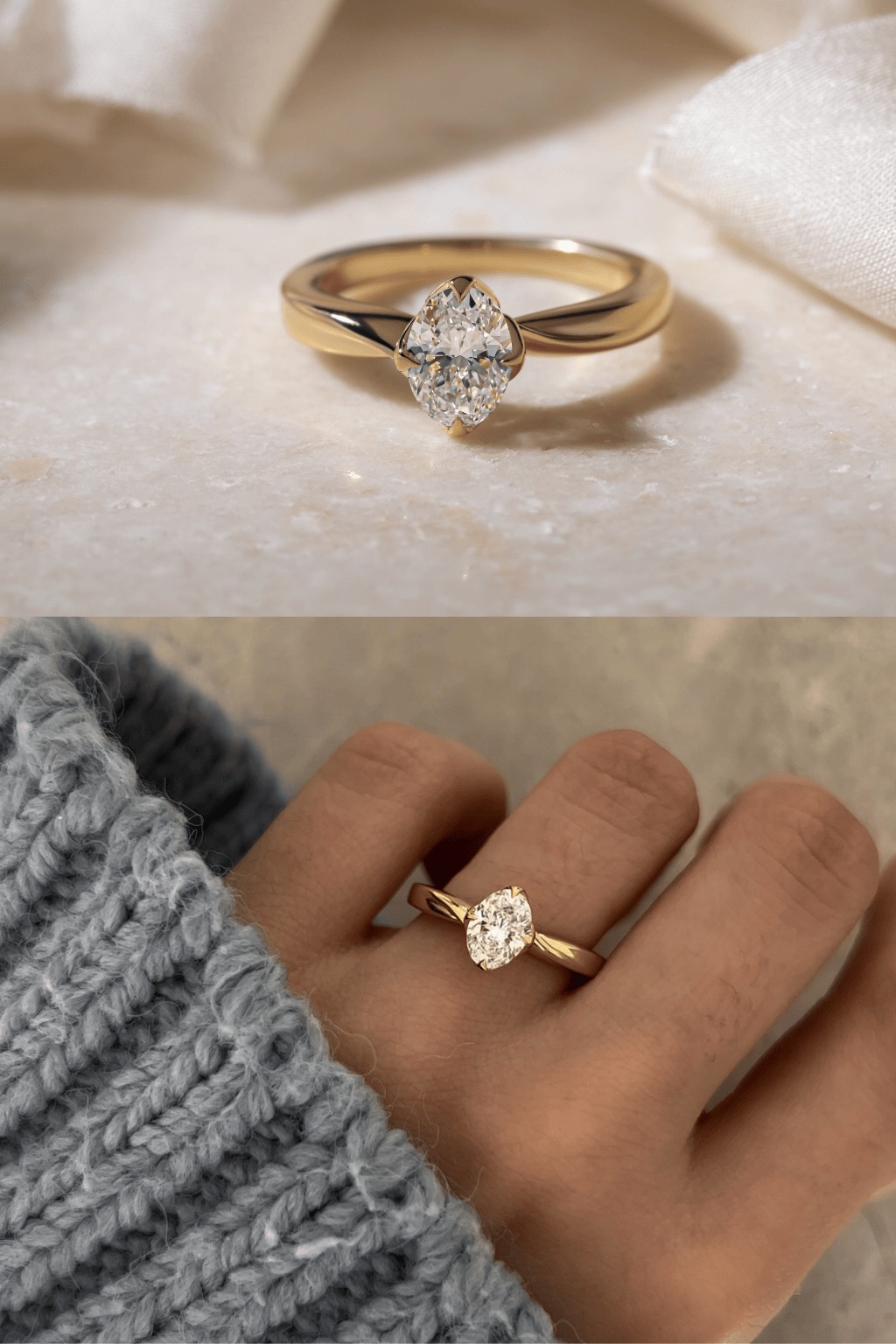 1 Carat Oval Diamond Ring