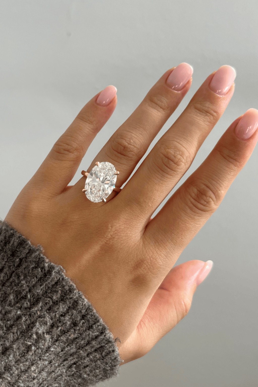 10 Carat Oval Diamond Ring