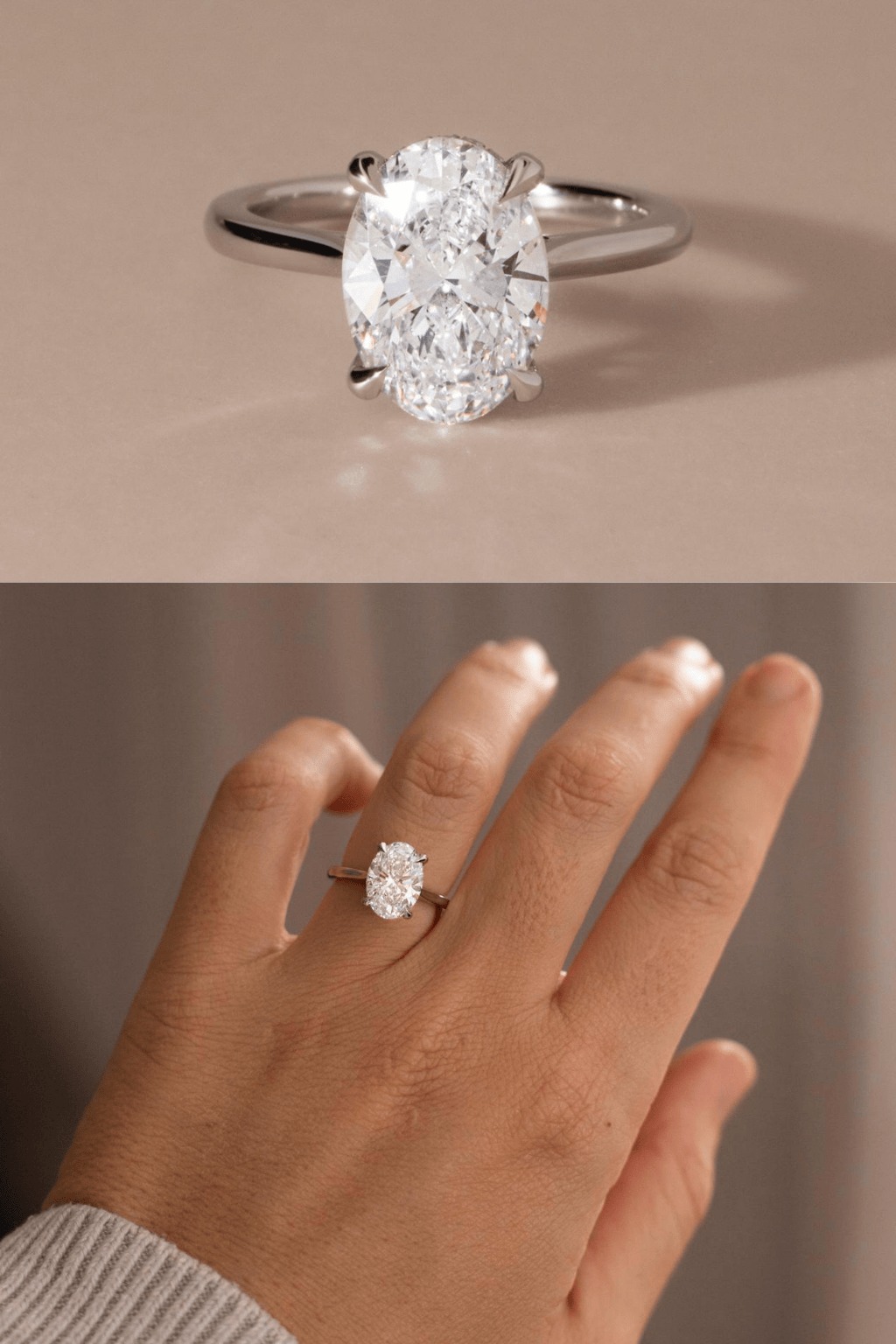 3 Carat Oval Diamond Ring