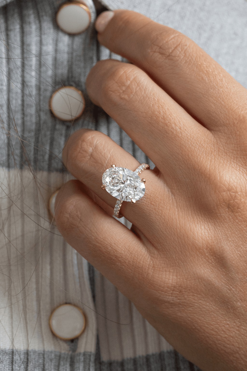 6 Carat Oval Diamond Ring