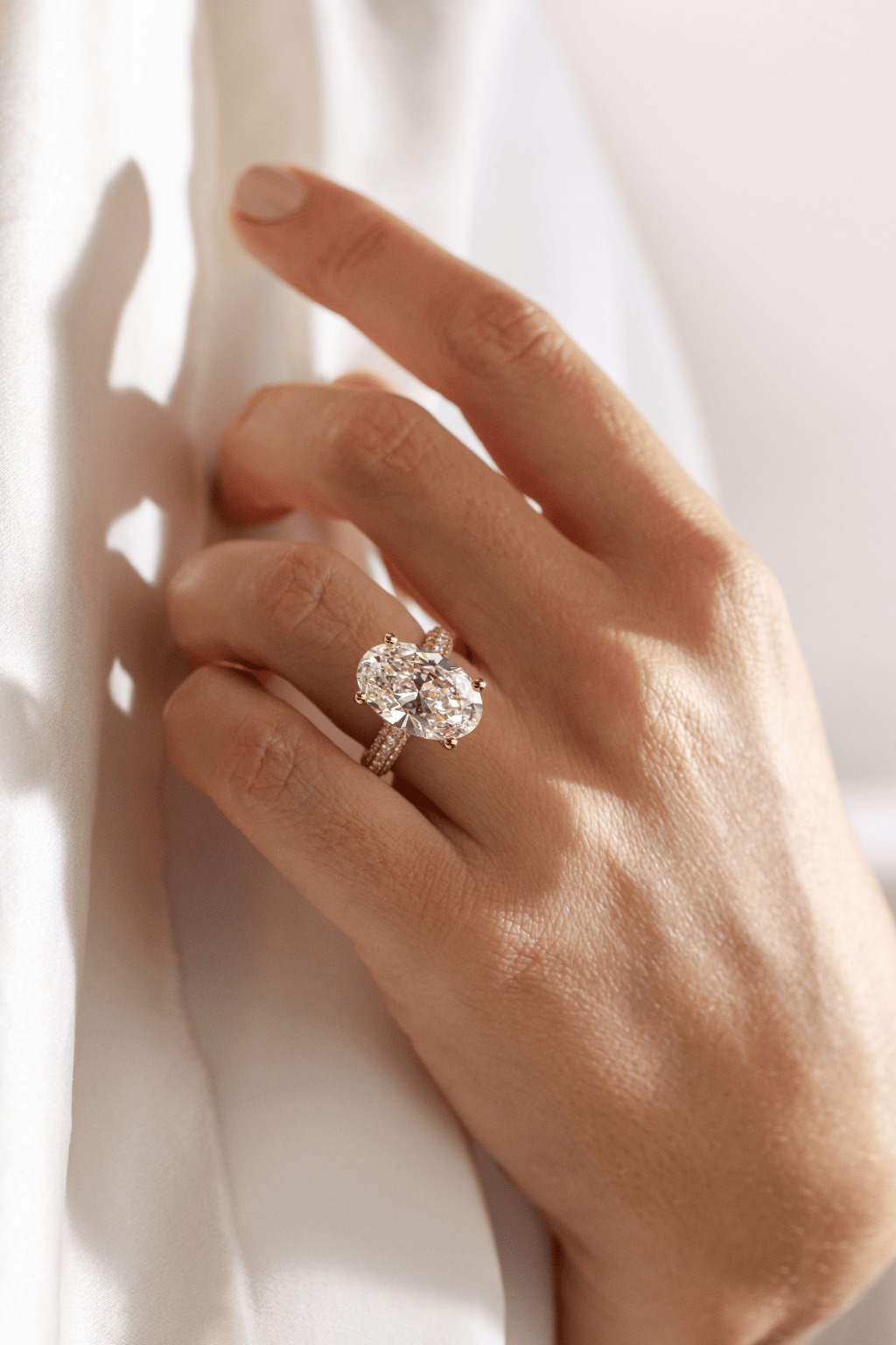 7 Carat Oval Diamond Ring