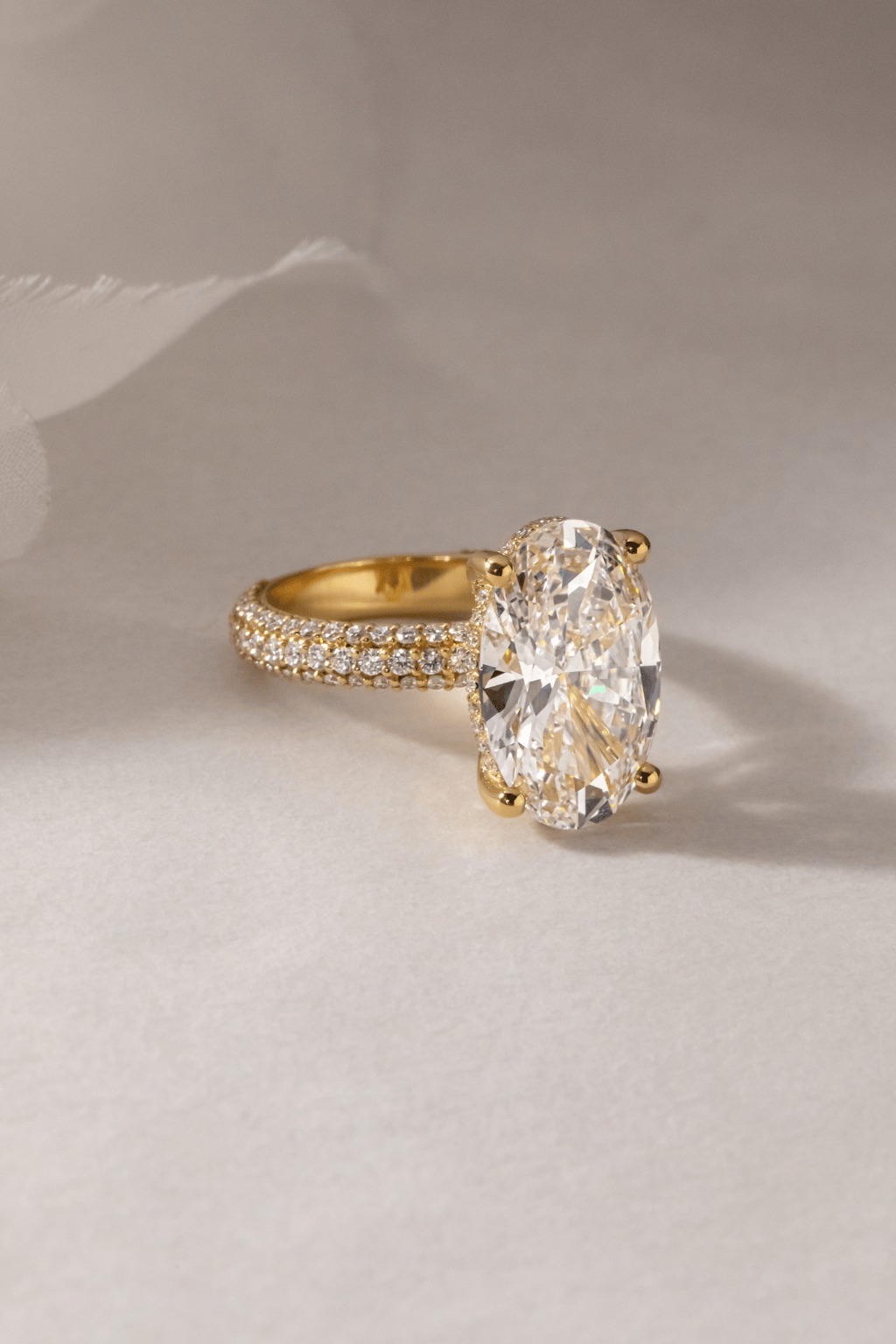 8 Carat Oval Diamond Ring