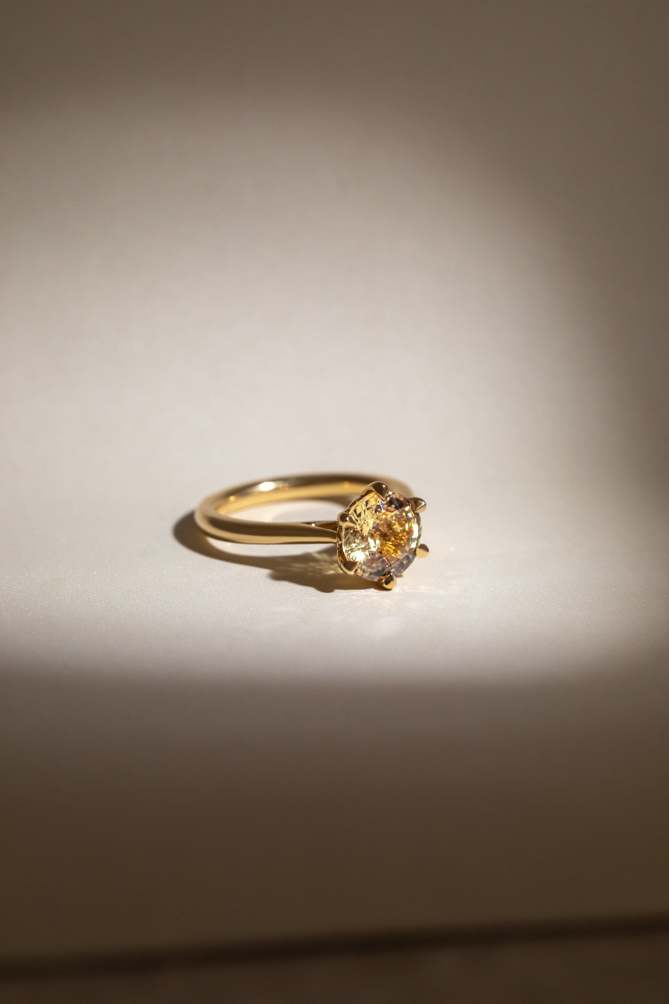 yellow sapphire engagement ring