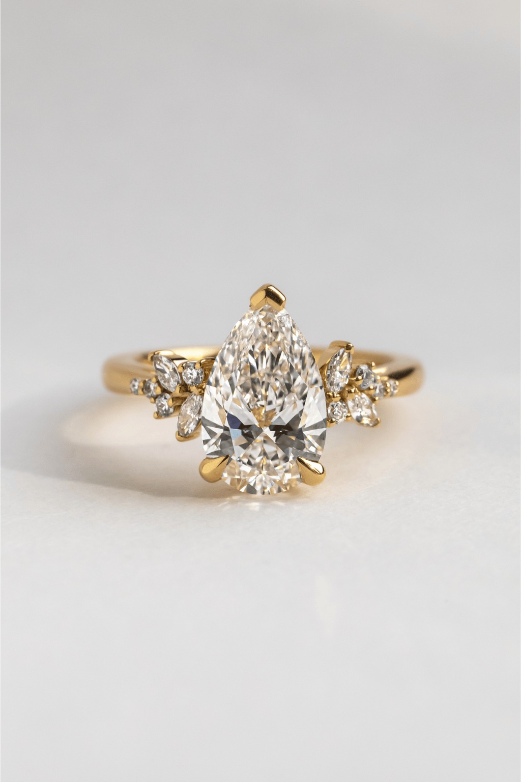2 Carat Pear Shaped Diamond Ring
