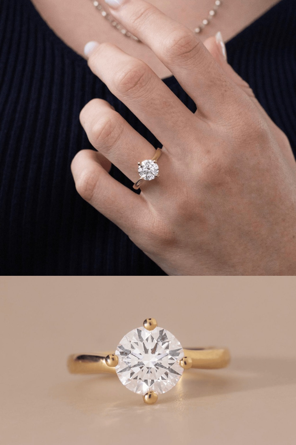 2 Carat Round Cut Diamond Ring