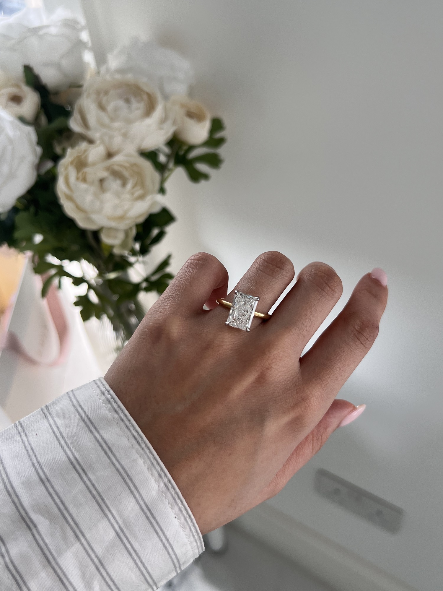 5 Carat Radiant Cut Diamond Ring