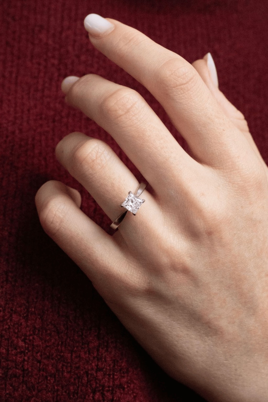 1 Carat Princess Cut Diamond Ring