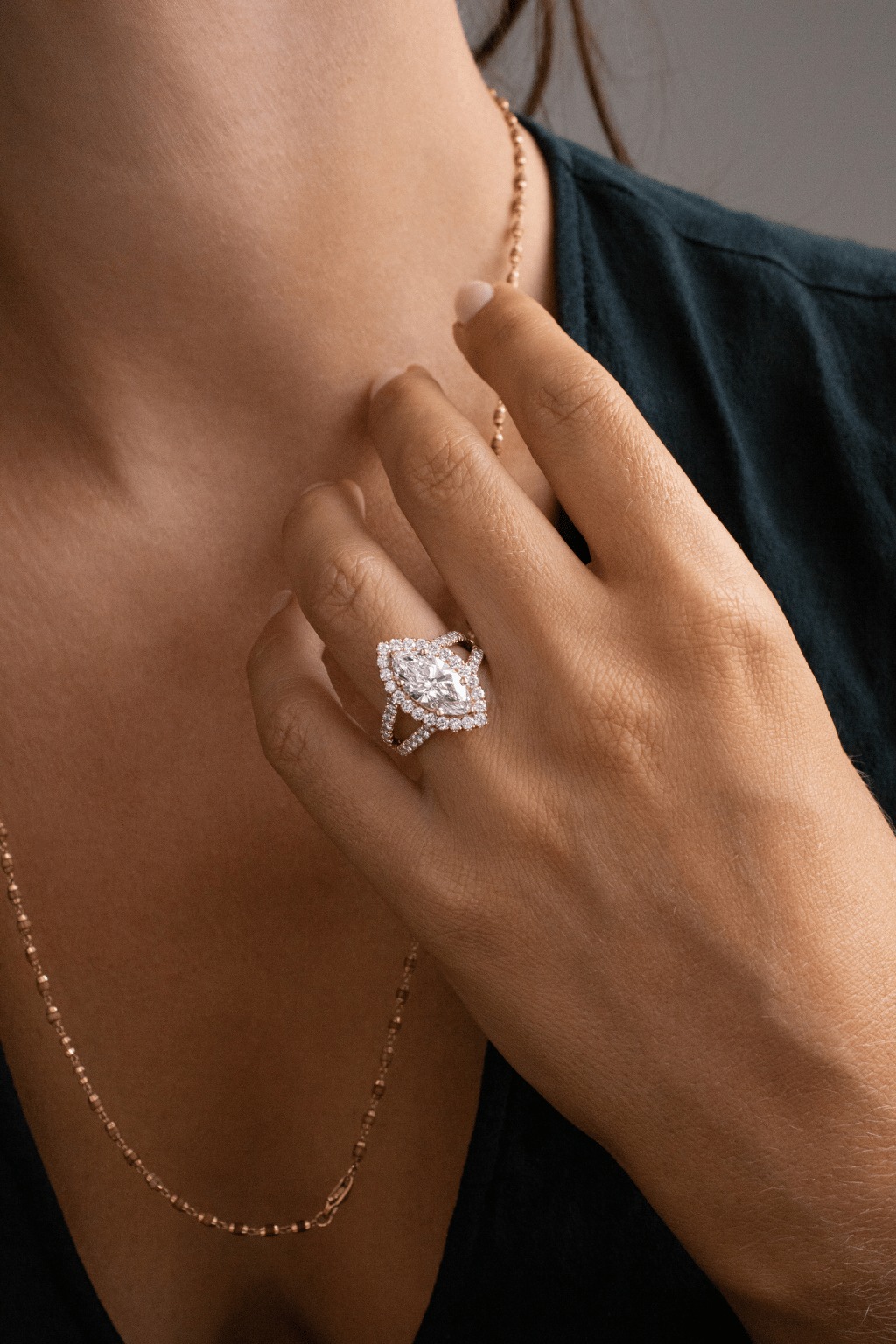 3 Carat Marquise Diamond Ring